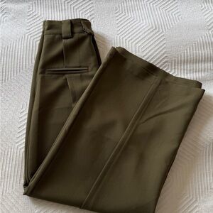 Women’s Wide Leg Olive Green Pants